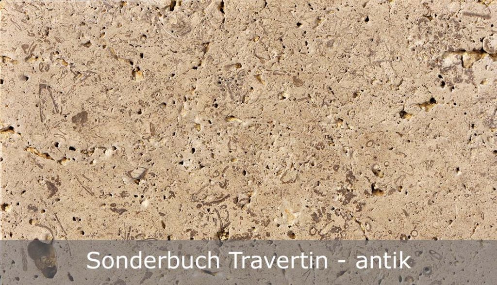 Sonderbuch Travertin mit antiker Oberfläche
