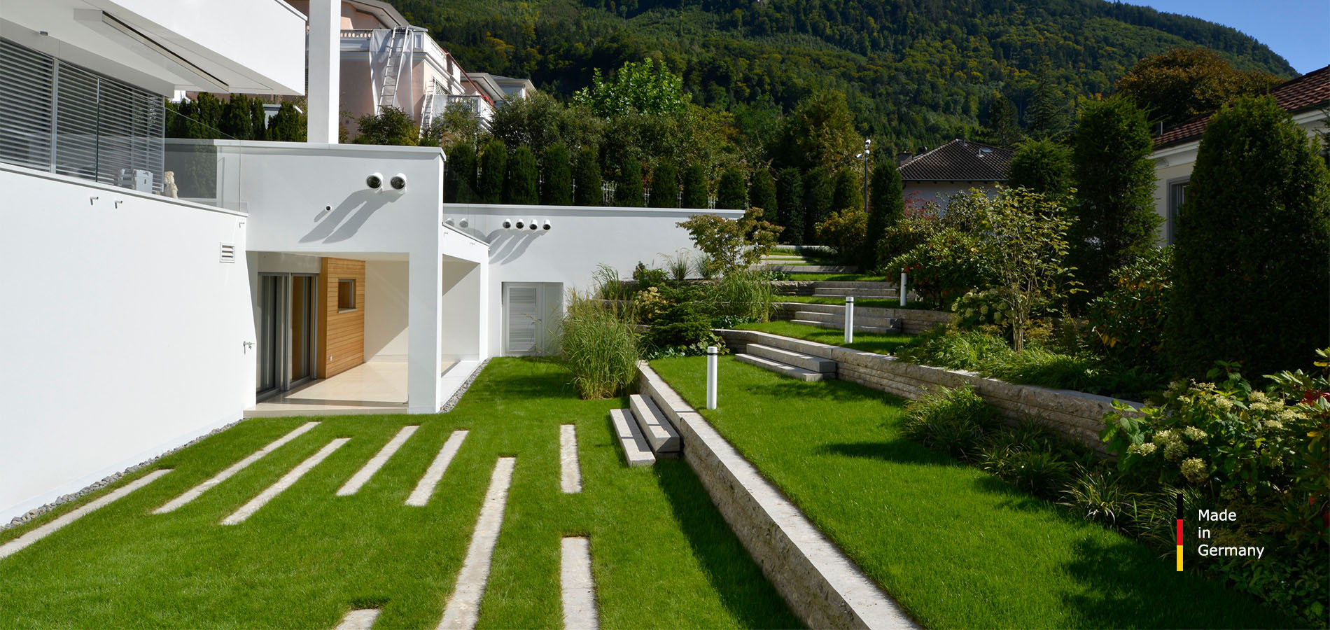 Villa und Naturstein von TRACO - Limes Dolomit®
