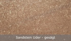 Sandstein Uder mit gesägter Oberfläche
