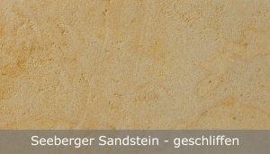 Seeberger Sandstein mit geschliffener Oberfläche